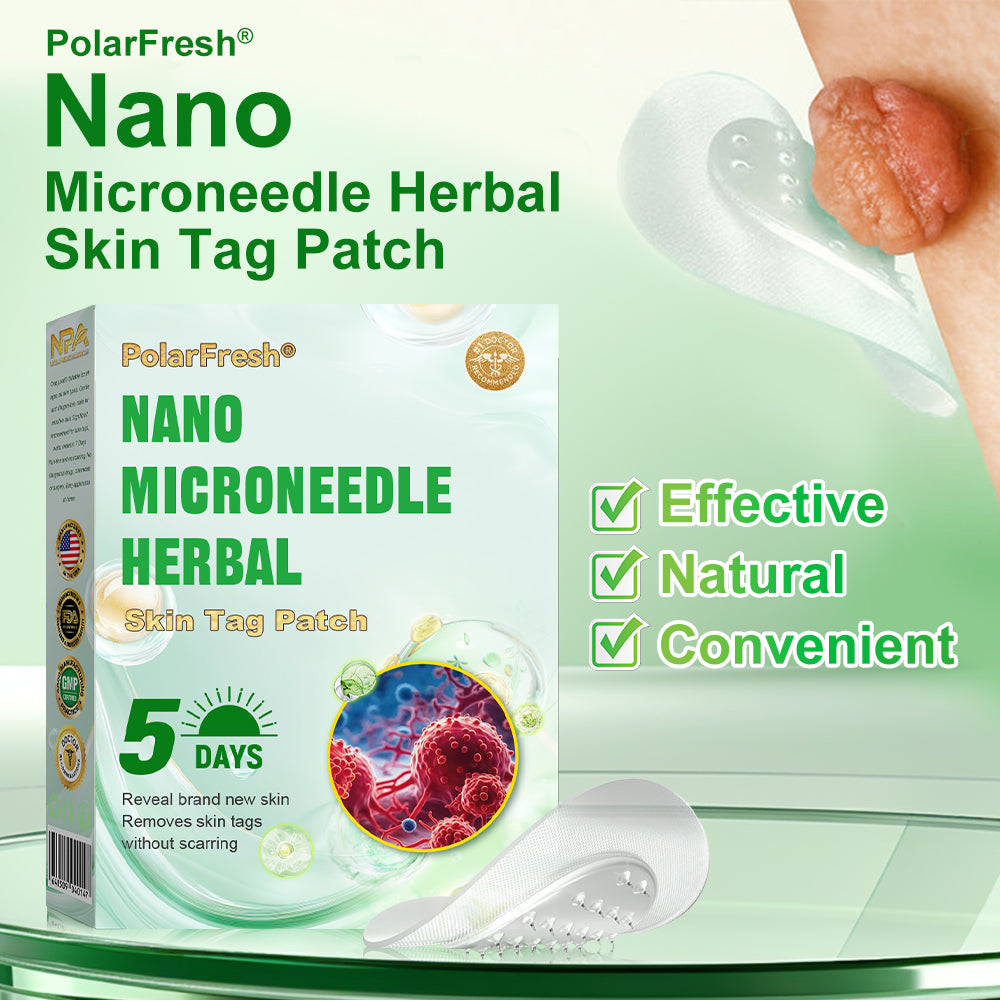 PolarFresh® Nano Microneedle Herbal Skin Tag Patch